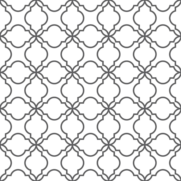Seamless geometric pattern in Arabic style
