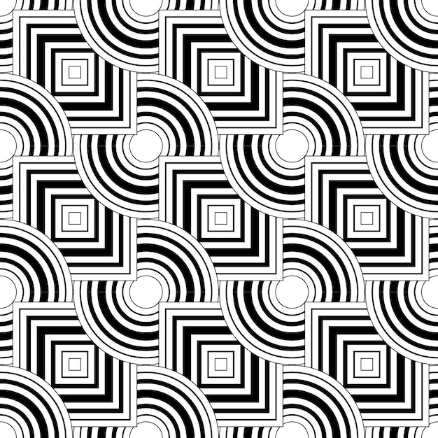 Seamless geometric pattern, simple vector black and white stripes background, accurate, editable and useful background for design or wallpaper.
