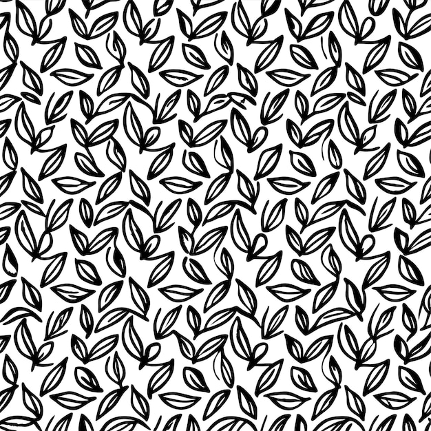 seamless leaf pattern in illustration