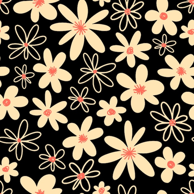 Seamless original graphic pattern in a cage with plastic elements