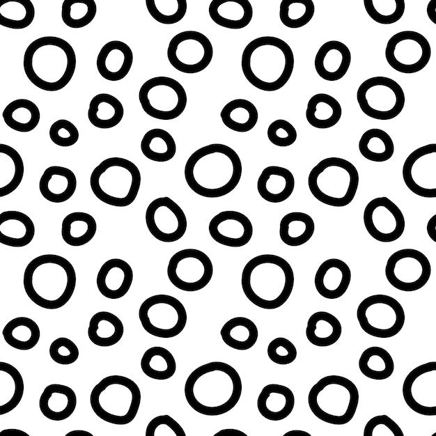 Seamless pattern abstract doodle vector leopard skin