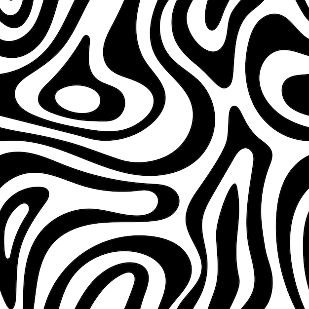Seamless pattern abstract doodles curls maze background