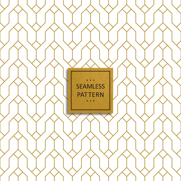 Seamless pattern background of gold grid
