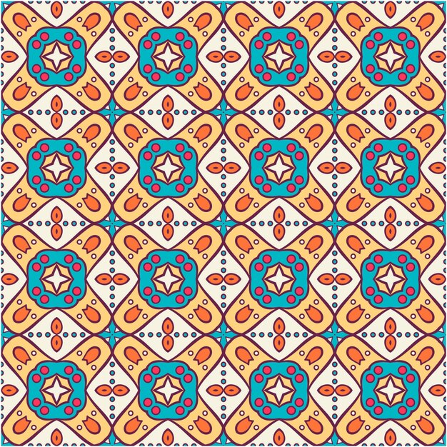 seamless pattern background with decor