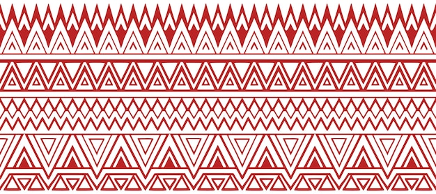 Seamless pattern ethnic background geometric ornament border