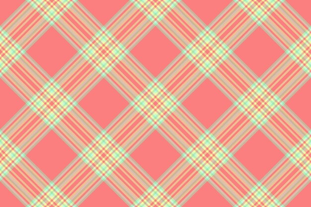 Seamless pattern fabric of background vector textile with a texture tartan plaid check in red and light colors