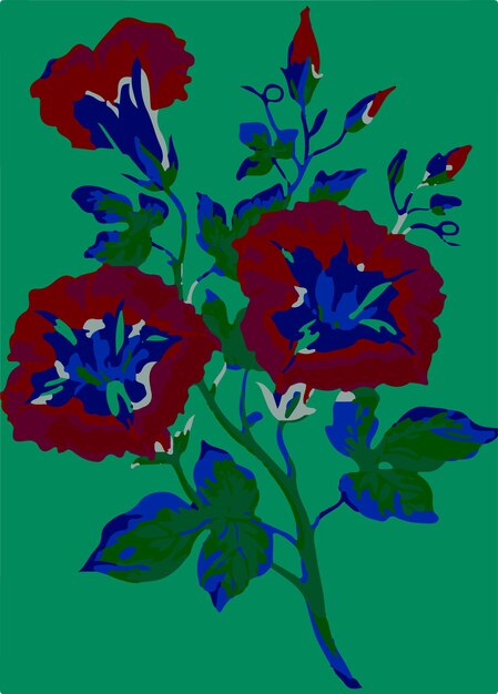 Seamless pattern of cocoa pods and flowers on dark background showcasing botanical elements