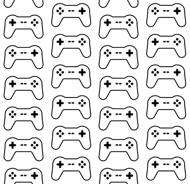 Seamless pattern of joystick