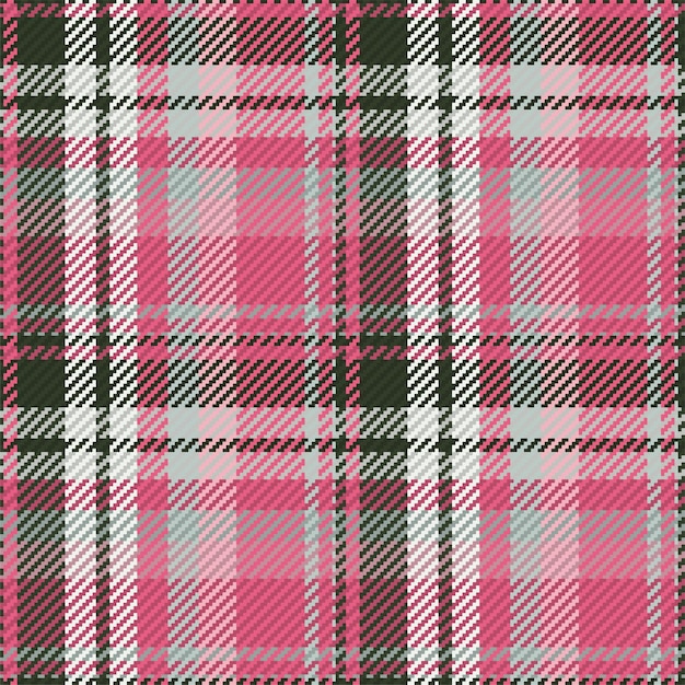 Seamless pattern of scottish tartan plaid Repeatable background with check fabric texture Vector backdrop striped textile print