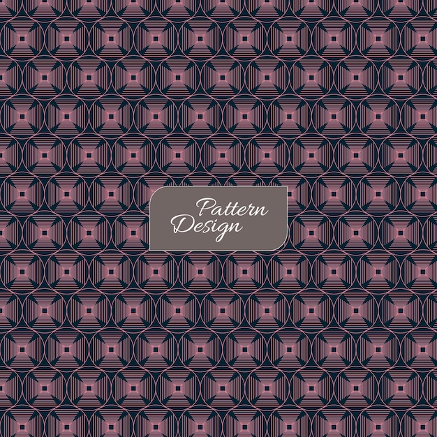 Seamless pattern of the pink geometric shapes