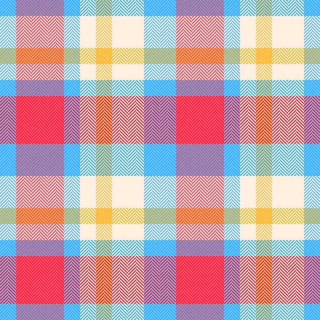 Seamless pattern tartan of background vector texture with a textile check plaid fabric