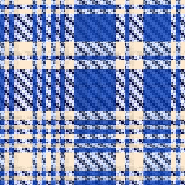 Seamless pattern tartan of vector fabric background with a plaid check textile texture in blue and light colors