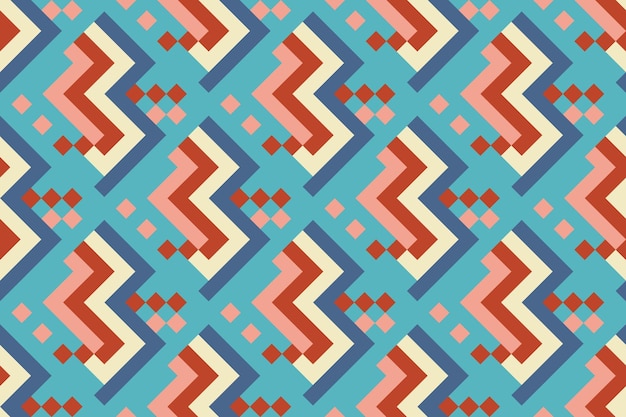 Seamless pattern with abstract geometric ornament Repeating background