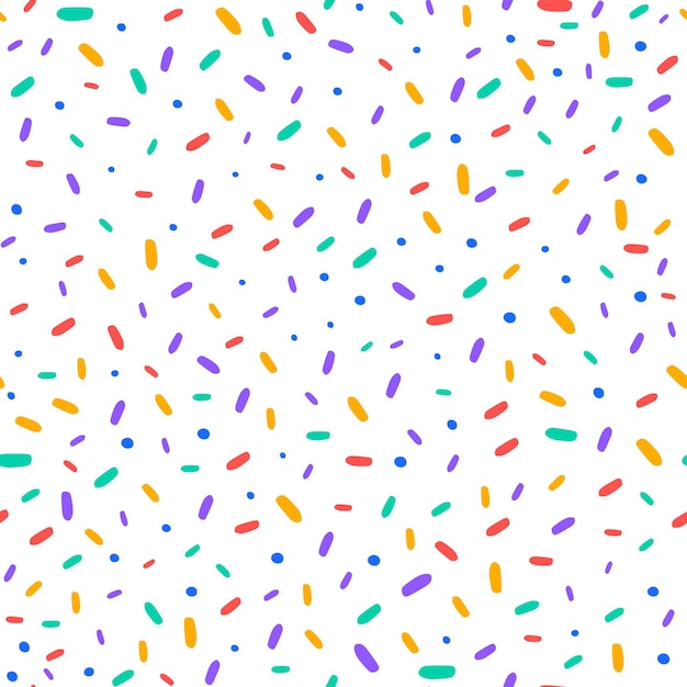 seamless pattern with colorful sprinkles