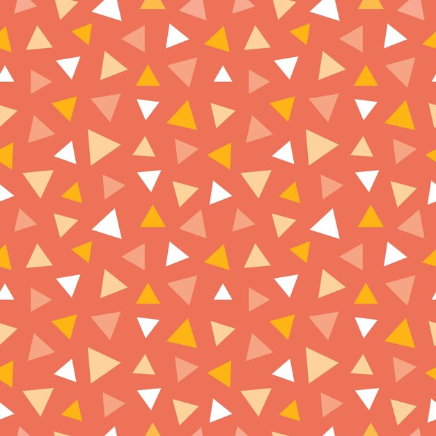 Seamless pattern with colorful triangles