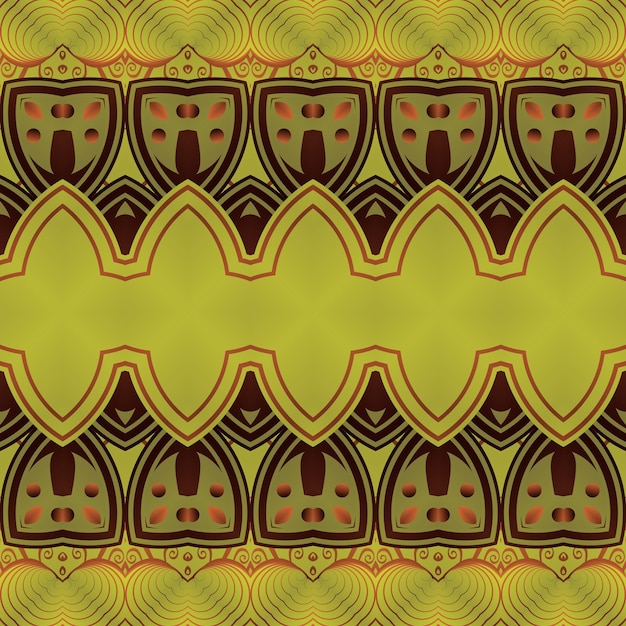 Seamless pattern with decorative elements Vector illustration for your design
