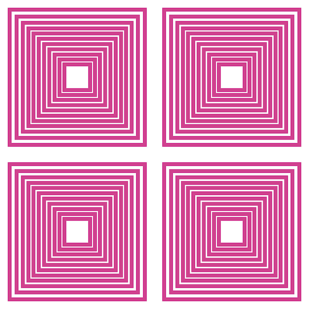 Seamless pattern with geometric figures Vector illustration Pink and white colors