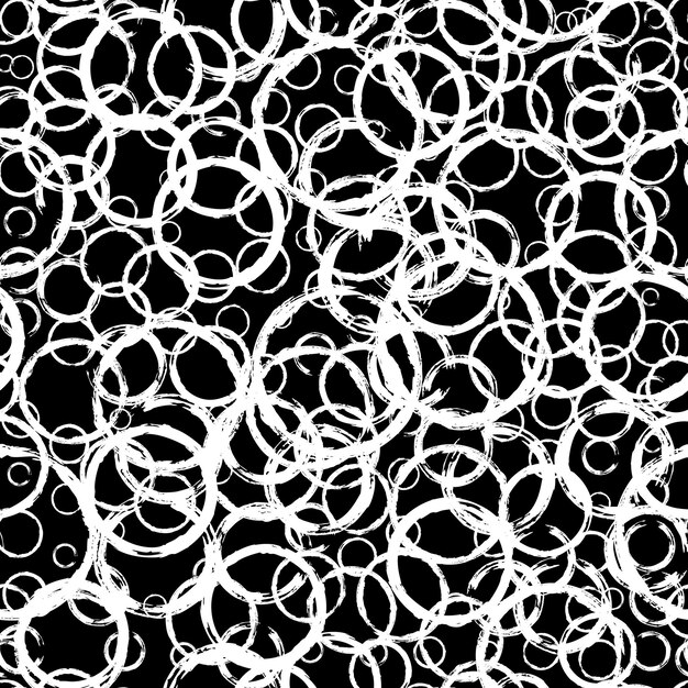 Seamless pattern with grunge circles