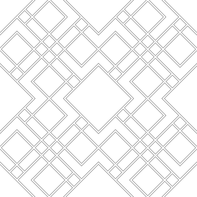 Seamless pattern with intricate geometrical shapes