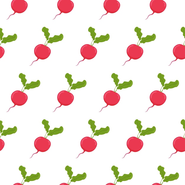 seamless pattern with radish