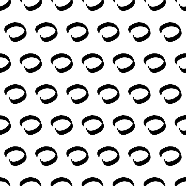seamless pattern with sketch circles shape