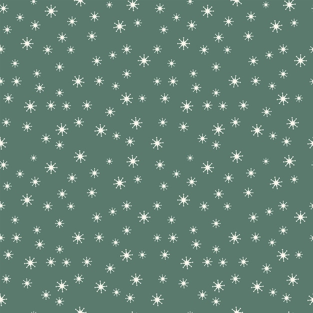 Seamless pattern with stars and snowflakes