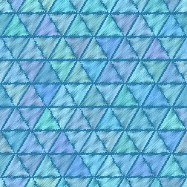 Seamless pattern with triangles