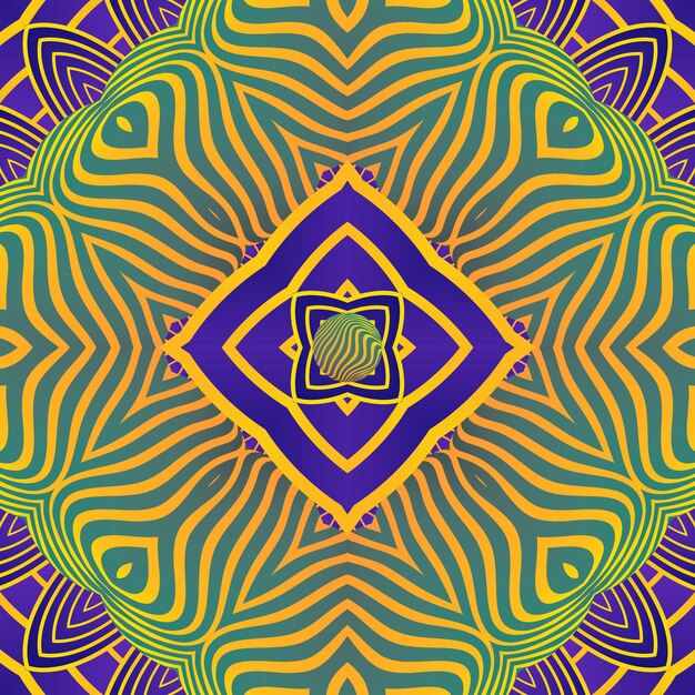 Seamless pattern with tribal aztec ornament Vector illustration