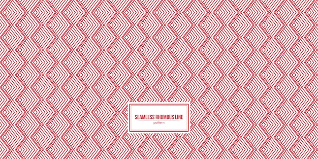 seamless red rhombus line pattern