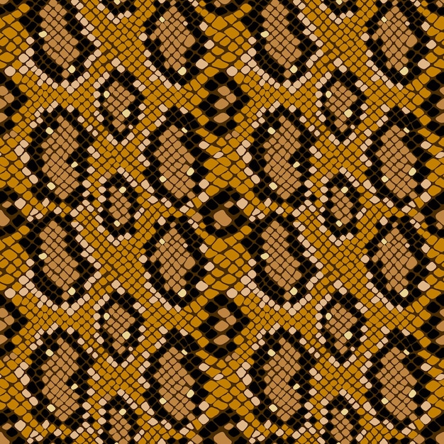 Seamless texture pattern of crocodile or snake skin leather, grunge vector background