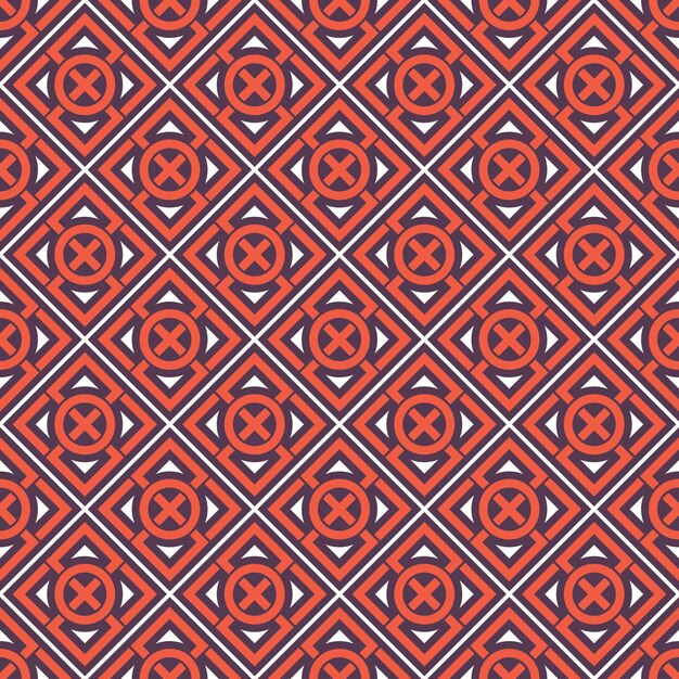 Seamless texture with arabic geometric ornament Vector mosaic pattern