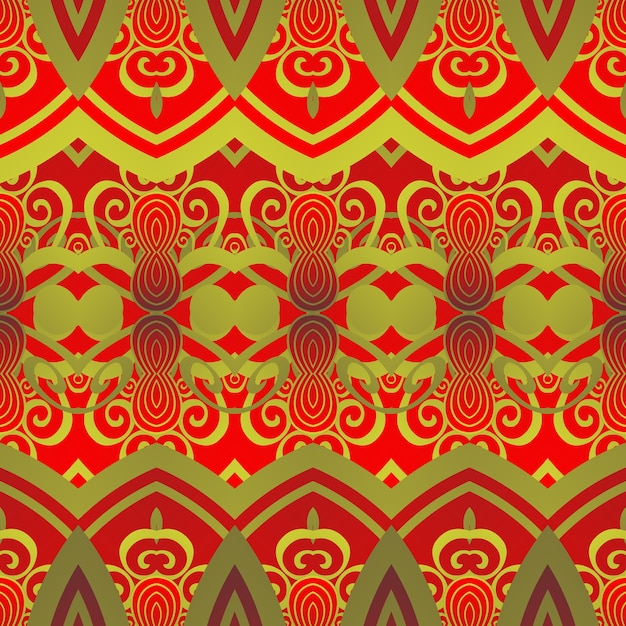 seamless textured abstract background in red with golden brown lines
