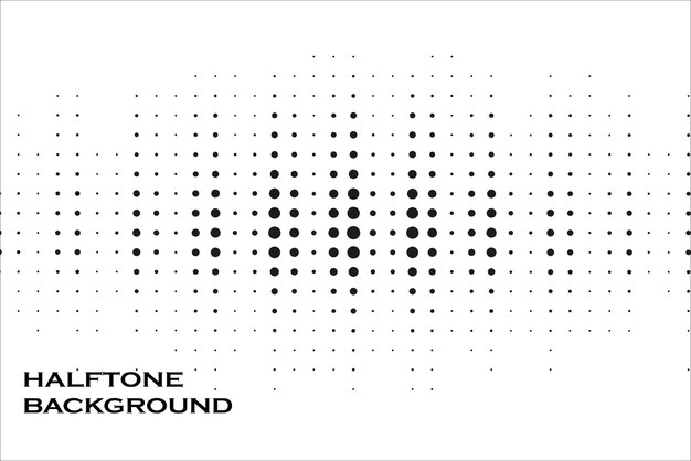 seamless vector dotted monochrome halftone border