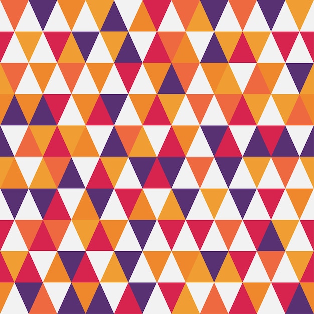 Seamless vector pattern of from colored triangles Stylish background