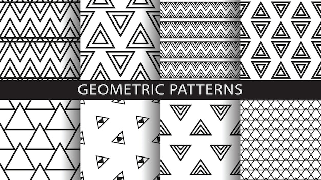 Seamless wallpaper patterns for design Vector illustration