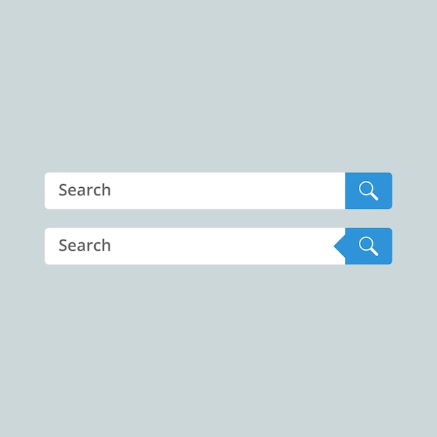 Search bar design element App and Browser button for website and UI design Search concept
