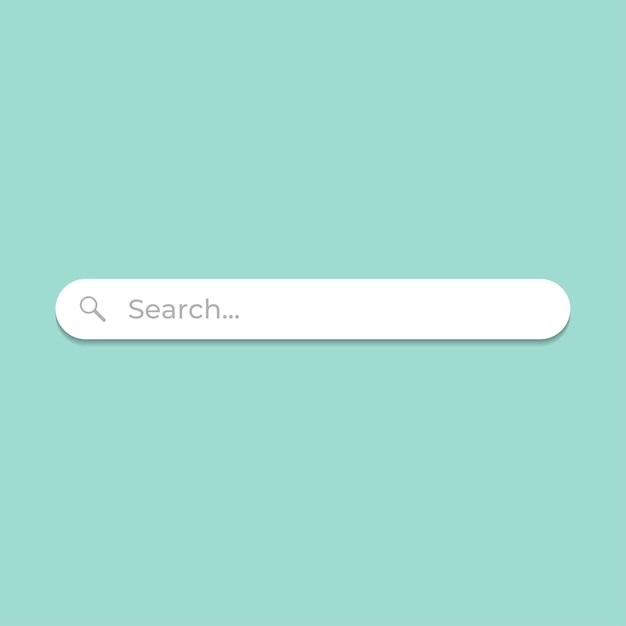 Search bar flat design style with search icon