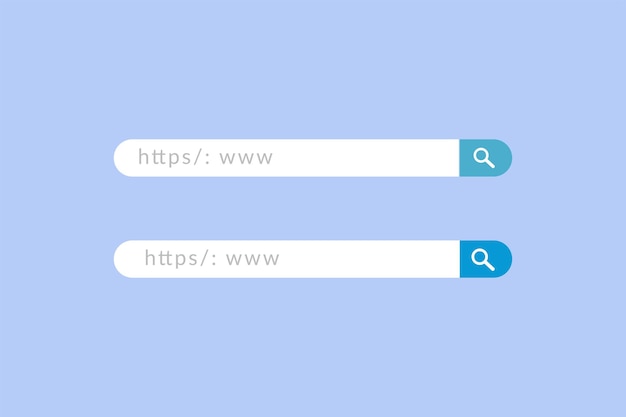Search Bar for ui design and web site Vector illustration