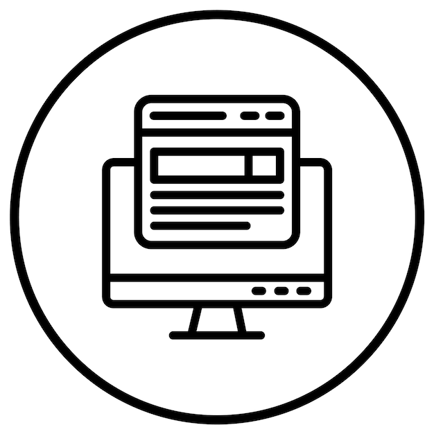 Search engine Vector Icon Design Illustration