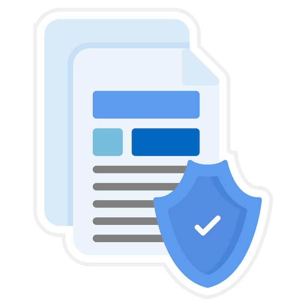 Secure Document icon vector image Can be used for Networking and Data Sharing