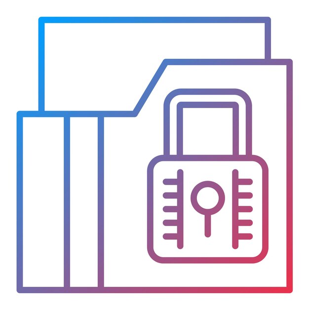 Secure Folder icon vector image Can be used for Security