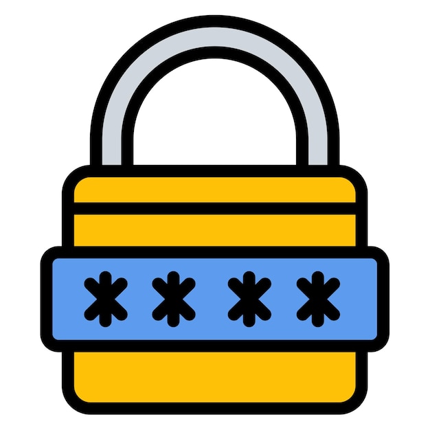 secure pasword icon vector image can be used for biometrics