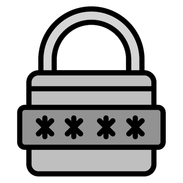secure pasword icon vector image can be used for biometrics