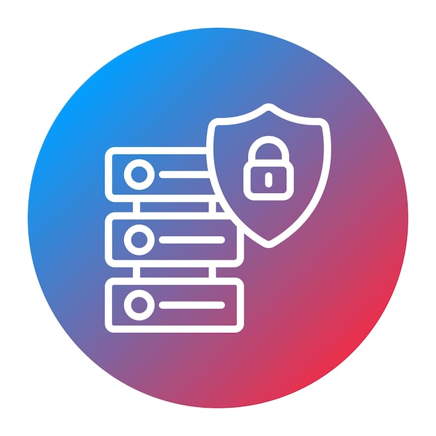 Secure server icon vector image Can be used for Information Security