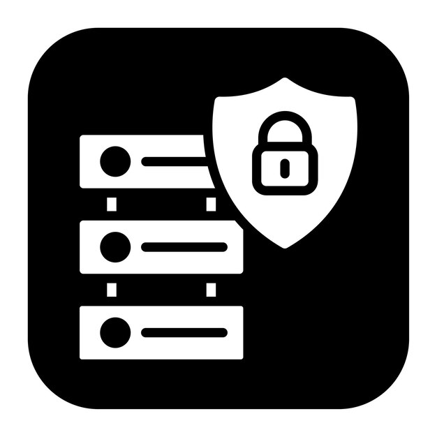 Secure server icon vector image Can be used for Information Security
