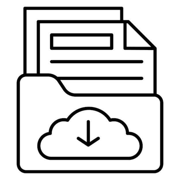 Secured Backup Vector Illustration Style