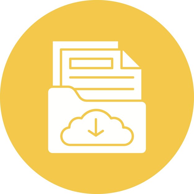 Secured Backup Vector Illustration Style