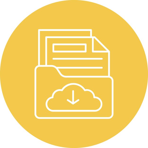 Secured Backup Vector Illustration Style