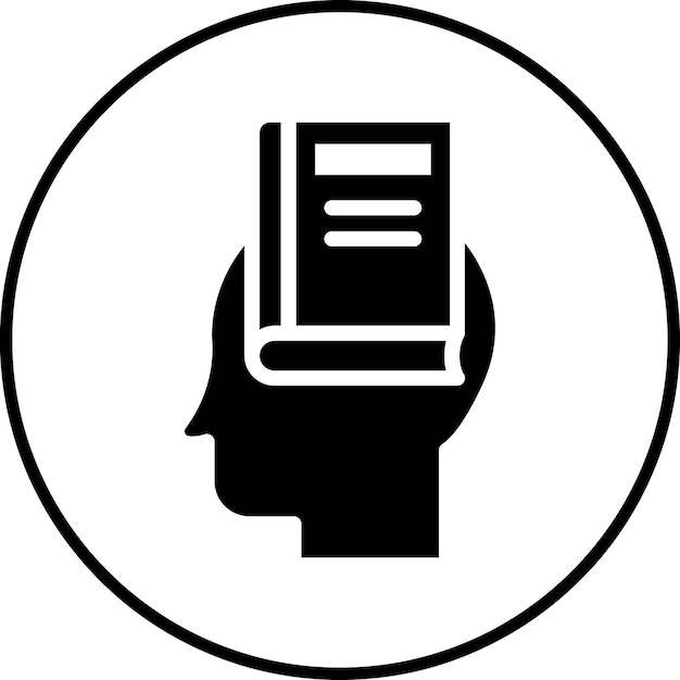 self learning vector icon illustration of learning iconset