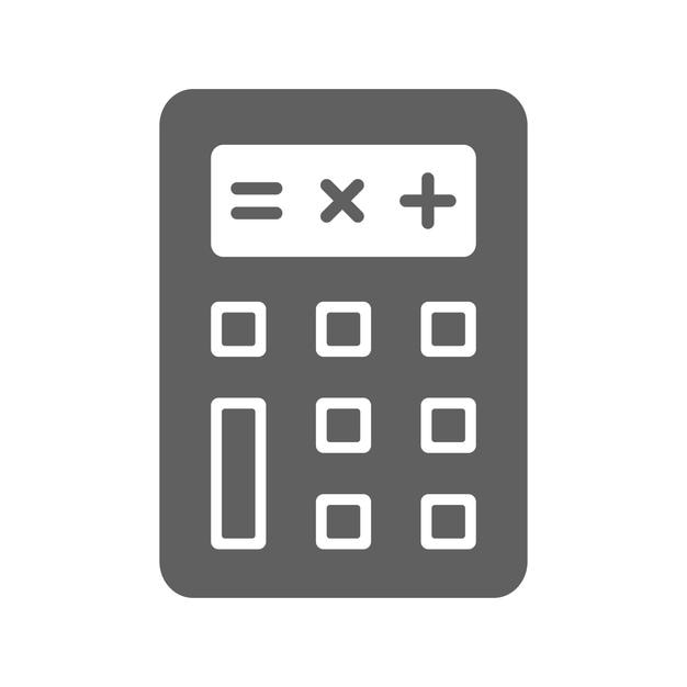 seo calc icon gray vector graphics